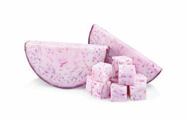 taro isolated on white background