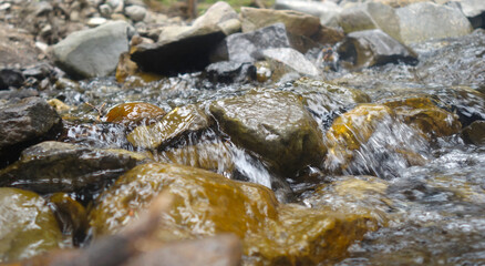 Fototapeta na wymiar Mountain River Stream