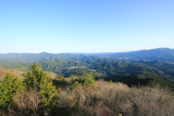 Fototapeta premium 愛媛県鬼北町 内山展望台からの風景