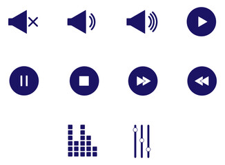 Music Player Vector Icons