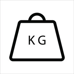 Weight Icon in trendy flat style isolated on grey background. Mass symbol for your web site design, logo, app, UI. Vector illustration, EPS10.