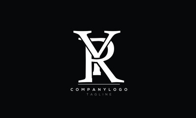 Alphabet letters Initials logo RY - obrazy, fototapety, plakaty