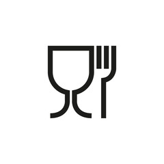 Icon of harmless material. Simple flat vector illustration on a white background