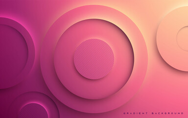 Gradient abstract background elegant circle shape composition
