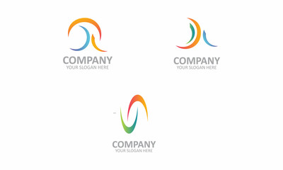 Obraz premium Creative Set Of AAS Business Letter Logo Design