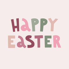 Happy easter lettering