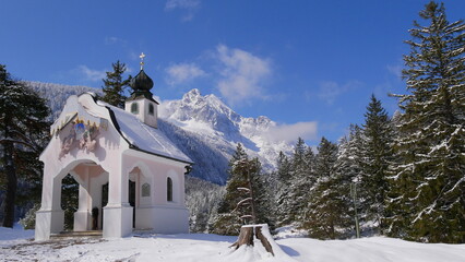 Kapelle Maria Königin am Lautersee bei Mittenwald