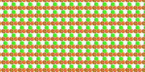 circle and flowers background