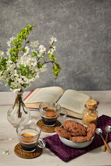 Espresso cups and Chocolate Cookies