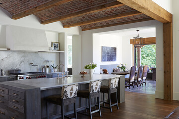 Kitchen  & dining room Mediterranean style house
