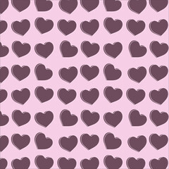 Fototapeta premium Heart Seamless Pattern