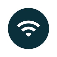 Wifi icon. Vector wi-fi signal black. Wireless icon. WIFI internet sign isolated on white background, flat style, vector illustration. Stock vector.