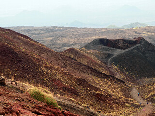 Beautiful view of the Volcano Etna in Sicily, Italy