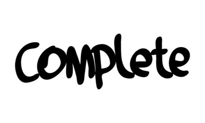 motivational words written by hand with basic colors black and white