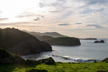 Fototapeta na wymiar Cliffs on the coast of northern Spain