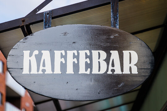 Coffe shop sign From Norway