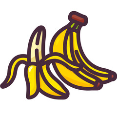 Banana line icon