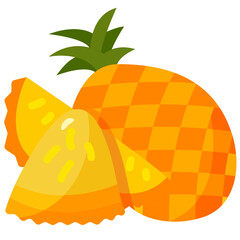 Pineapple flat icon