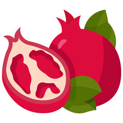 Pomegranate flat icon