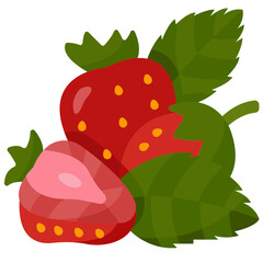 strawberry flat icon