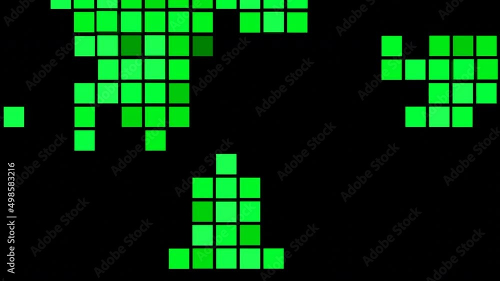 Poster abstract visualization of audio equalizer application screen on a black background. design. blinking