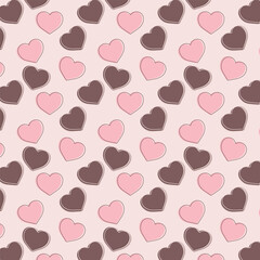 Heart Seamless Pattern background