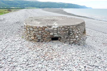 Ancient stone structure on a seashore