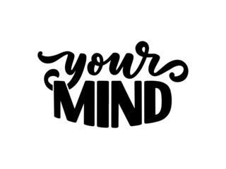 Fototapeta premium Hand drawn motivation lettering phrase in modern calligraphy style. Inspiration slogan for print and poster design. Vector