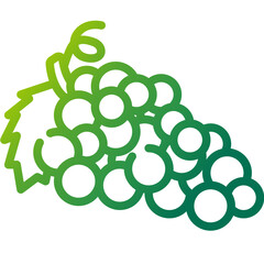 Grapes gradient icon