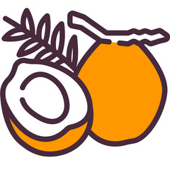 coconut one color icon