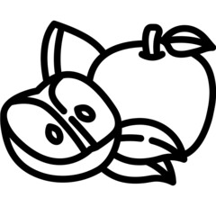 apple line icon