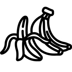 Banana line icon
