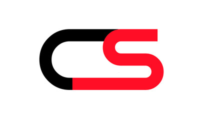  initials alphabet logo icon vector CS SC