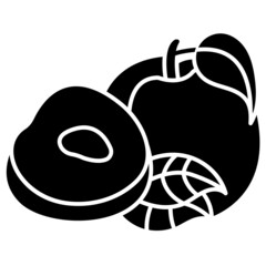 Plum solid icon