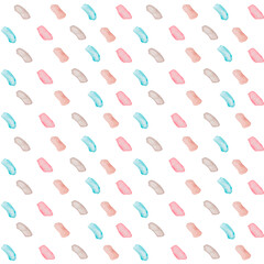 Geometric seamless pattern with patches of pastel shades. Design for wallpaper, fabric, textile, print, packaging.