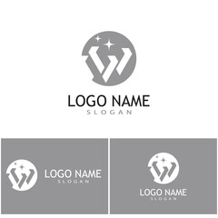 Diamond Logo Template vector icon illustration design