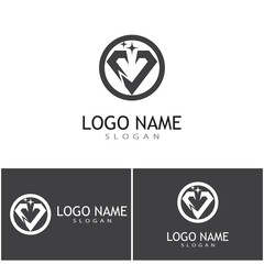 Diamond Logo Template vector icon illustration design