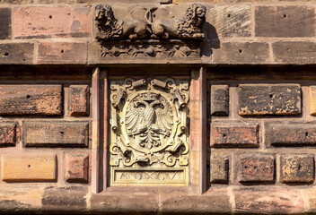 Historical part of the old town of Nuremberg, Franconia, Germany.