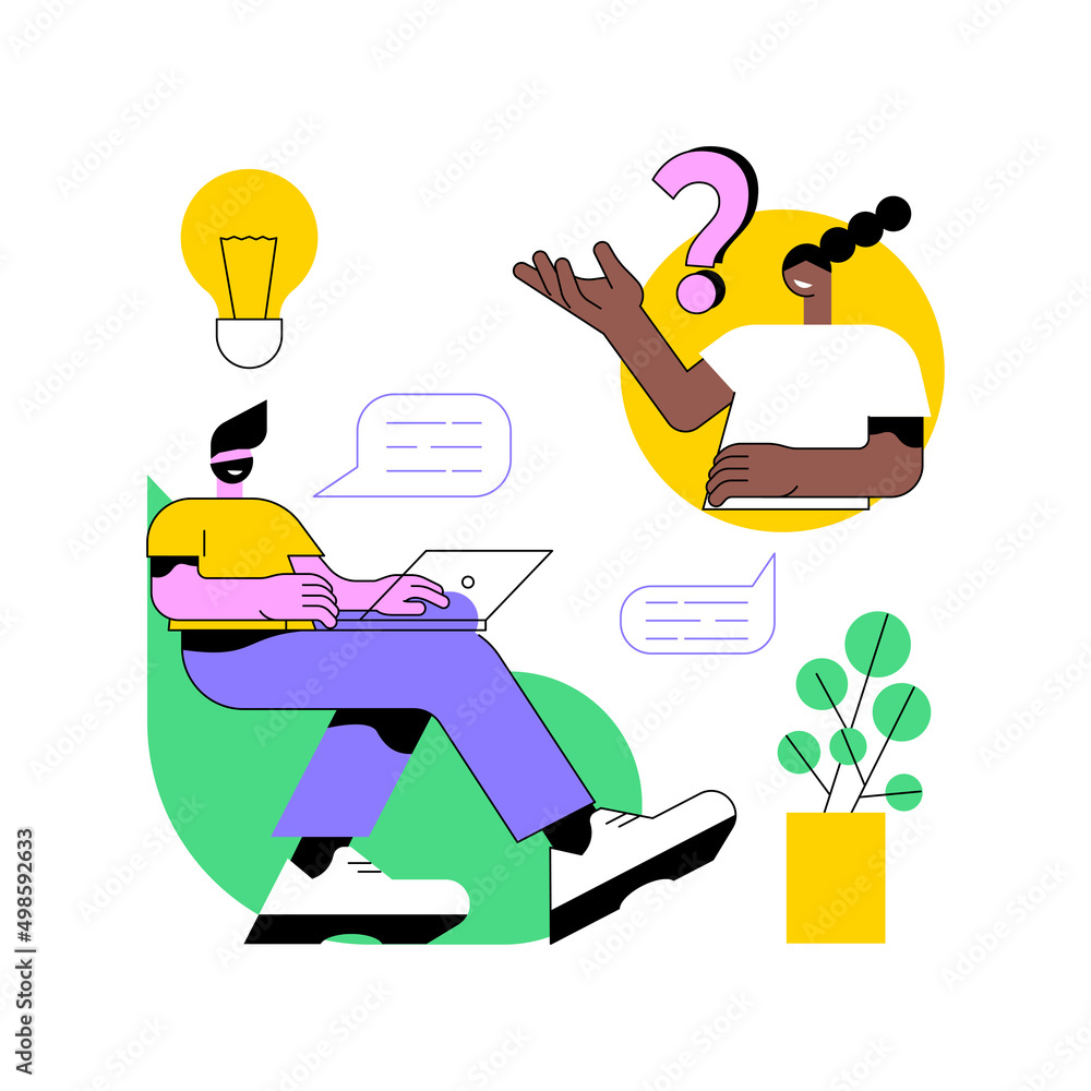 Poster useful tips abstract concept vector illustration. useful professional advice, coach tips, expert gui