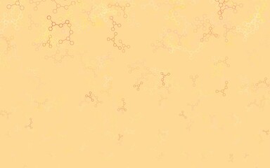 Light Orange vector texture with artificial intelligence concept.