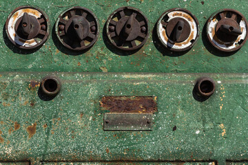 Old industrial rotary switches