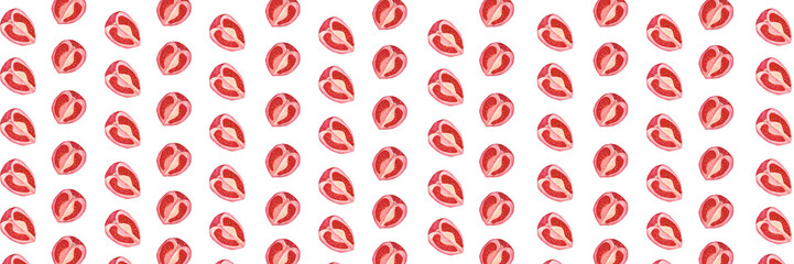 Fototapeta premium Banner de tomate cereja vermelho fatiado