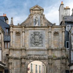 Famous Saint-Vincent Gate in Vannes, Brittany, France