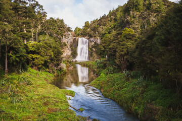 Landscape view of the Hunua Falls, Auckland, New Zealand