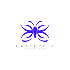 butterfly logo design concept vector template