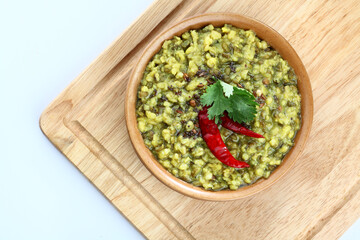 moong dal tadka indian dish,green dal tadka
