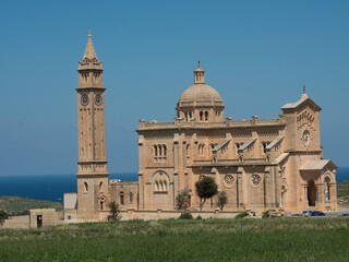 Fototapeta na wymiar Die Insel Gozo im Mittelmeer