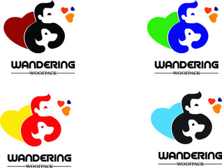 animal lover logo  dog lover logo design