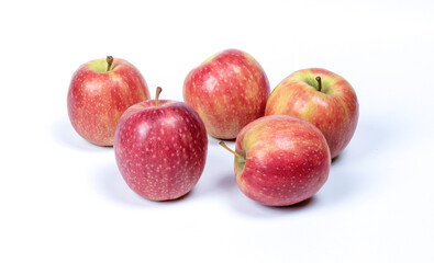 cripps pink apples (Pink Lady) isolated on white background
