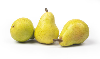 pears isolated on white background